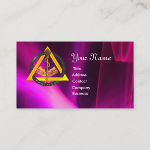 CARTÃO DE VISITA HASTE DA ODONTOLOGIA DO DENTISTA DE ASCLEPIUS