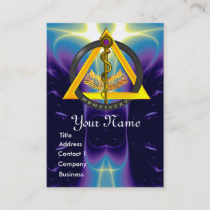 CARTÃO DE VISITA HASTE DO MONOGRAMA DA ODONTOLOGIA DO DENTISTA DE