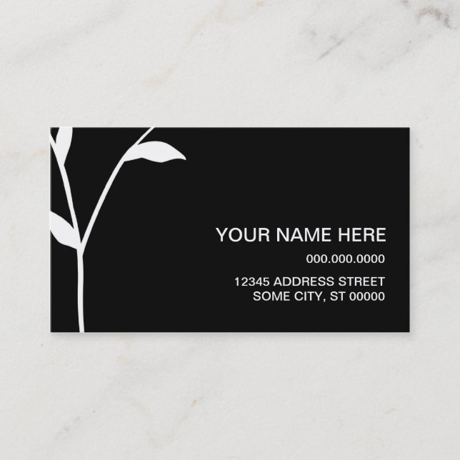 Cartão De Visita haste sofisticada (Frente)