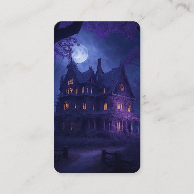 Cartão De Visita Haunted House on the Hill Bookmark (Frente)