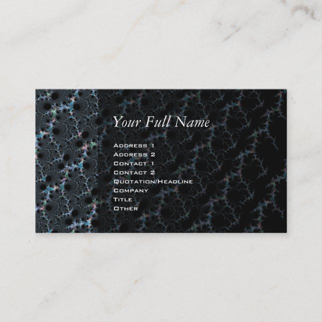 Cartão De Visita Haze - Mandelbrot Fractal (Frente)