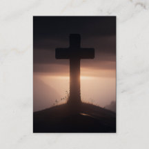 Hebreus 12:2 KJV Cards - Cruz Vergonhosa Escura