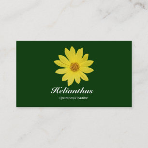 Cartão De Visita Helianthus - Verde escuro