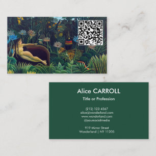 Cartão De Visita Henri Rousseau - O Sonho / Le Reve - Código QR