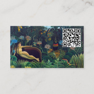 Cartão De Visita Henri Rousseau - O Sonho / Le Reve - Código QR