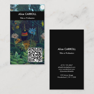 Cartão De Visita Henri Rousseau - O Sonho / Le Reve - Código QR