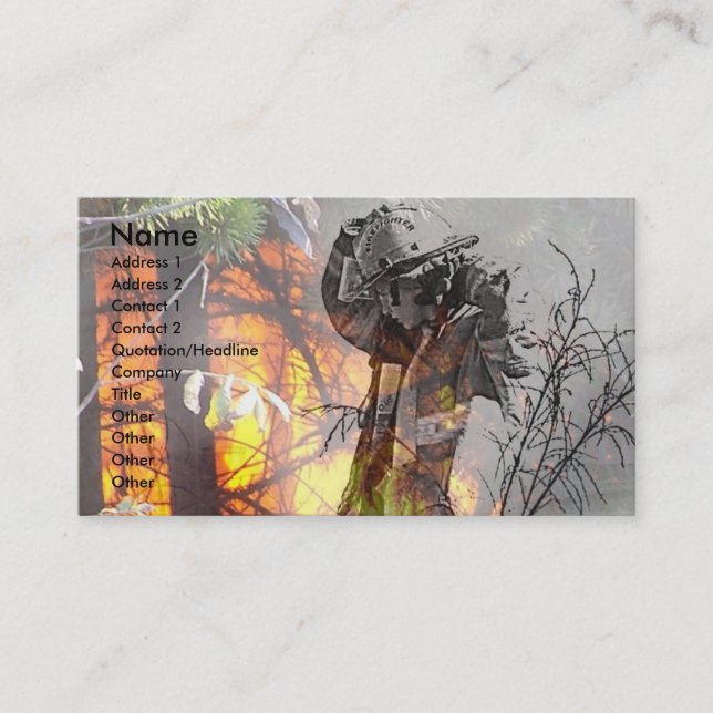 Cartão De Visita Heróis diários (Frente)