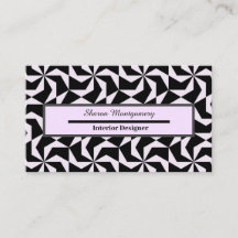 Hexágono Geométrico de Abstrato Preto e Rosa