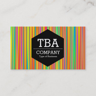 Cartão De Visita Hexágono Negro - Abstrato 120716(010)