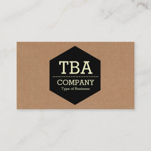 Cartão De Visita Hexágono Preto - Quadro