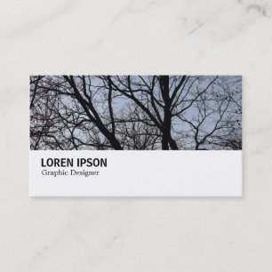 Cartão De Visita Hi-Phi - 0275 - Ramificações Silhuetted