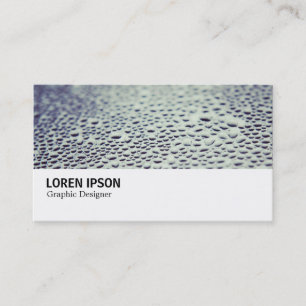 Cartão De Visita Hi-Phi - Gotas de água em vidro