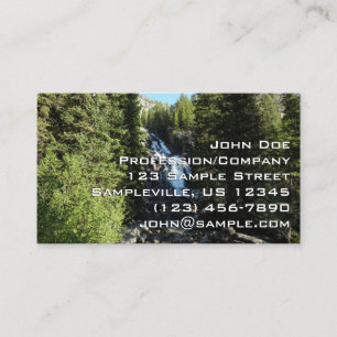 Cartão De Visita Hidden Falls no Parque Nacional Grand Teton