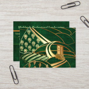 Cartão De Visita Highlands 1 SERVIÇO DE ÁRVORE DE LANDSCAPING Celta