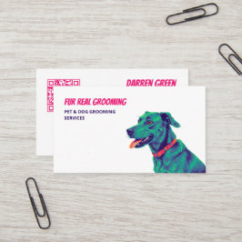 Cartão De Visita Higiene Canina QR Personalizado