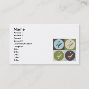 Cartão De Visita Higiene dental do pop art