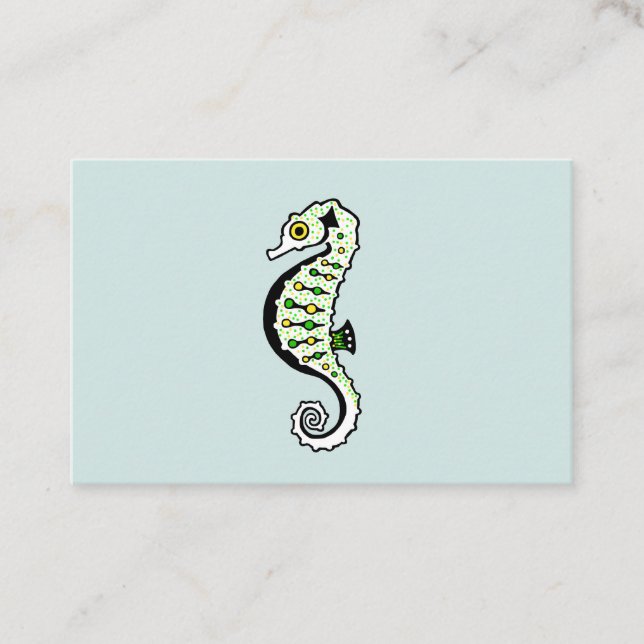 Cartão De Visita Hippocampus - SEAHORSE - Gráficos originais - (Frente)