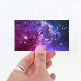 Cartão De Visita Hipster Roxo Ombre Cabeça de Macaco Nebulosa