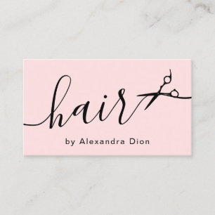 Cartão De Visita Hirestilista de tesouras coloridas e pretas