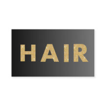 Hirstilist profissional e código QR preto&Dourado