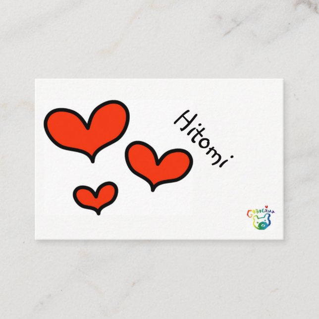 Cartão De Visita hitomi (Frente)