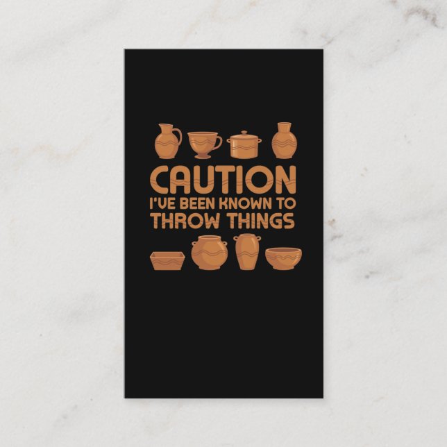 Cartão De Visita Hobby De Escultura De Humor De Potter Rude (Frente)