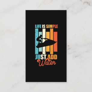 Cartão De Visita Hobby do Jet Ski Water Sport Beach Holiday