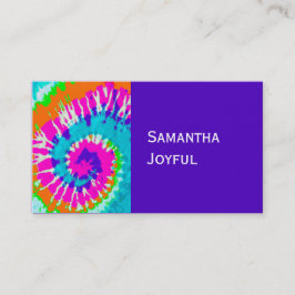 Cartão De Visita holiES - Estilo de Batik Espiral de Energia