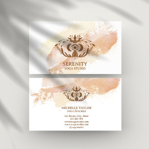 Cartão De Visita Holística Celestial Lua de Terceiro Olho Yoga Busi