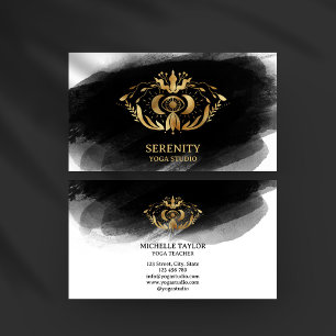 Cartão De Visita Holística Celestial Lua De Terceiro Olho Yoga Busi