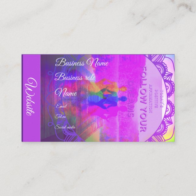 Cartão de visita holístico (Frente)