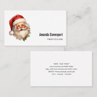 Holly Jolly Santa Claus Retro Style