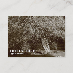Cartão De Visita Holly Tree - Sépia