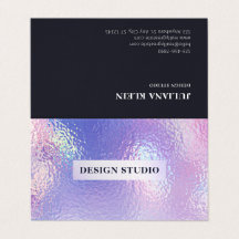 Cartão de visita Holográfico dobrado