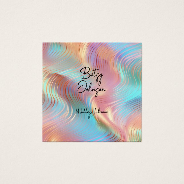 Cartão de visita Holográfico Elegante (Frente)