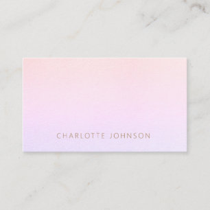 Cartão De Visita Hológrafo Moderno Minimalista Girly Professional