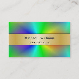 CARTÃO DE VISITA HOLOGRAMA PAPEL PERLA COLORIDO PROFESIONAL COLOR