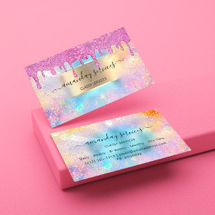 Cartão De Visita Holograph Makeup Boutique Compra Ocean Pink Wax Dr