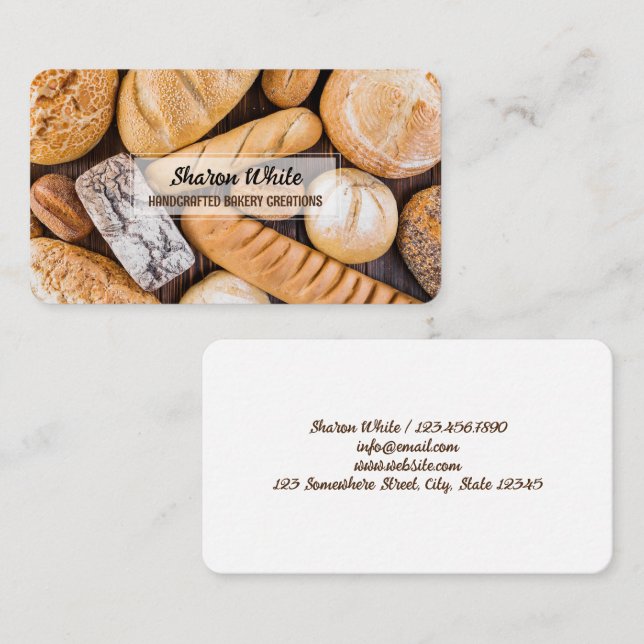 Cartão De Visita Home Bakery (Frente/Verso)