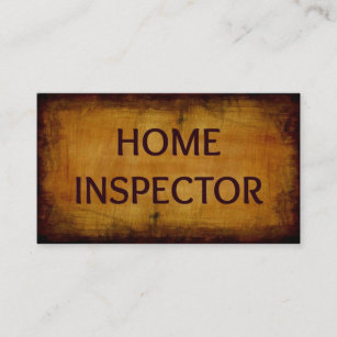 Cartão de visita Home do inspector