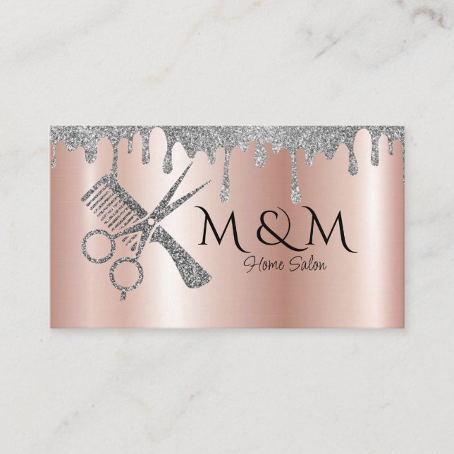 Cartão De Visita Home Salon Hairdresser Barber Haircut (Frente)