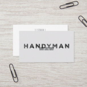 Cartão De Visita Homem de todas as obras [Estilo Letterpress]