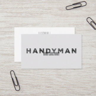 Cartão De Visita Homem de todas as obras [Estilo Letterpress]