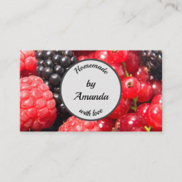 Cartão De Visita Homemade com fruta amorosa personalizável