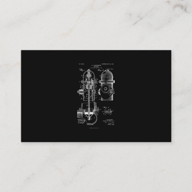 Cartão De Visita Homens Presentes de Bombeiros de Patentes de Incên (Frente)