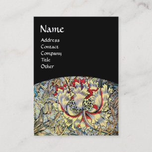 Cartão De Visita HONEYSUCKT, amarelo, vermelho-rosa, castanho-branc