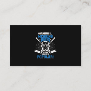Cartão De Visita Hóquei Engraçado Goalie Mask Pun Ice