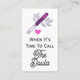 Cartão De Visita Hora De Chamá-La De Código Coração De Gravidez Dou