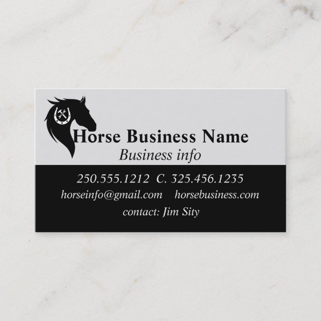 Cartão De Visita Horário Comercial Embarcando Estáveis Dirigindo Li (Frente)