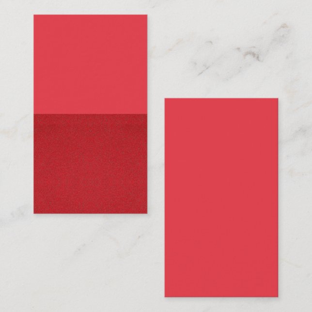 Cartão de visita Horizontal Vermelho com Dois Tom  (Frente/Verso)